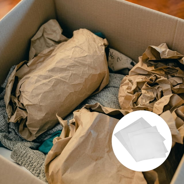 Raindrops 100Pcs Reusable White Dish Packing Supplies for Moving and Shipping with Protective Cushioning
