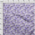 thumbnail image 3 of oneOone Polyester Spandex Medium Purple Fabric Sea Shells Ocean Sewing Material Print Fabric By The Yard 56 Inch Wide, 3 of 4