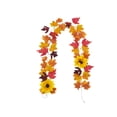 thumbnail image 3 of Fall Garland Fall Decorations for Home Thanksgiving Decor Fall Garland Maple Leaf Hanging Vines Garland Artificial Foliage Garland Thanksgiving Decor for Home Wedding Fireplace Party Christmas, 3 of 6