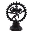 thumbnail image 1 of Ebony Finish Nataraj Dancing Shiva Hindu Statue Diwali, 1 of 4