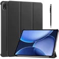 thumbnail image 1 of Case for Oppo Pad 4 Pro / OnePlus Pad 2 Pro / OnePlus Pad 3 13.2 inch 2025, Tri fold Slim Hard Shell Smart Protective Cover with Multi-Angle Stand, Auto Sleep/Wake, Stylus Pen, 1 of 7