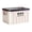 White Blue, variant on Siruishop Lidded Storage Bin Heavy Duty Storage Box with Lid for Grocery Tools Clothes White