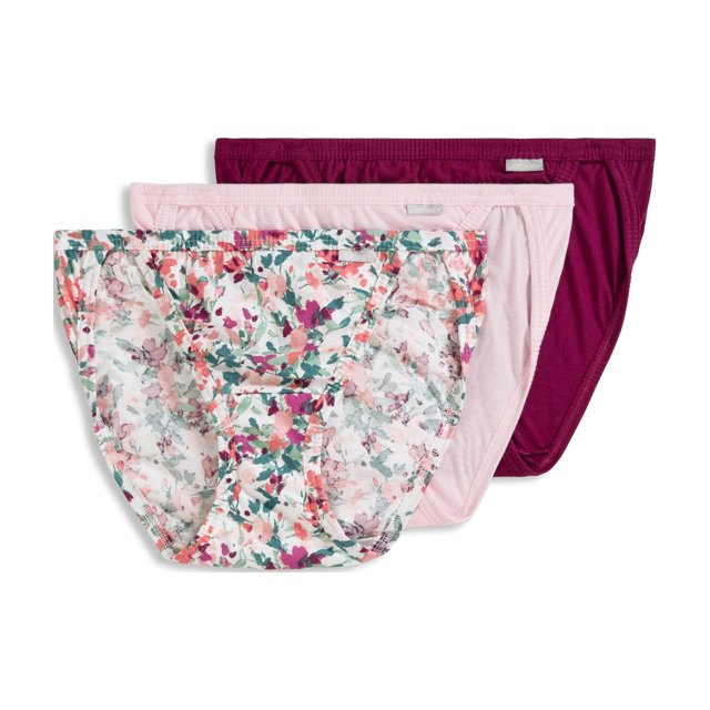 Jockey Culotte String Bikini Elance pour Femmes en Coton 100 % - Lot de 3