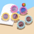 thumbnail image 2 of ziyahi Lunettes de Soleil Robustes pour Filles au Style Sportif Monture Légère Résistante aux Rayures Vert, 2 of 6