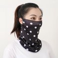 thumbnail image 2 of Foulard Masque Bandana pour Femmes et Hommes avec Boucles d'Oreilles Protection Solaire Masque Facial Extérieur, 2 of 2