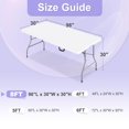 thumbnail image 4 of ABCCANOPY Lot de 2 Nappes en Spandex de 8 Pi Housse de Table Extensible Nappe Rectangulaire Ajustée Nappe en Polyester Dessus de Table Vert Forêt, 4 of 5