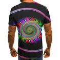 thumbnail image 4 of Birdeem T-Shirt Homme Impression Abstraite 3D Manches Courtes Col Rond Mode Décontracté Quotidien Vacances T-Shirt Haut Blouses, 4 of 5