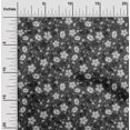 thumbnail image 2 of oneOone Silk Tabby Dark Gray Fabric Floral Craft Projects Decor Fabric Printed By The Yard 42 Inch Wide, 2 of 4