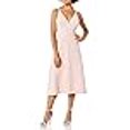 thumbnail image 3 of Dress the Population Robe MIDI Sans Manches Ajustée et Évasée avec Boutons pour Femmes Emily, Blush Poudre, m, 3 of 4