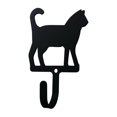 thumbnail image 2 of Village Wrought Iron WH-6-S Crochet Mural pour Chat Petit - Noir, 2 of 2