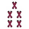 thumbnail image 2 of Maytalsory Bas Longs Épais et Confortables en Polyester Faciles à Assortir rose Rouge et Noir 5Set, 2 of 6