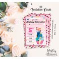 thumbnail image 5 of Darling Souvenir Pink Birthday Invitation Card Printable Fill or Write In Blank Invites Party Supplies Pack Of 28 5 x 7 Inches, 5 of 5