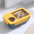 thumbnail image 1 of pstuiky Lunch Box, Plastic Lunch Box Fresh-keeping Box Microwave Oven Heating Sealed Thermal Insulation Bento Box Lunch Box with Tableware 1100ML Ice Packs for Lunch Boxes Lunch Bag Sale, 1 of 3