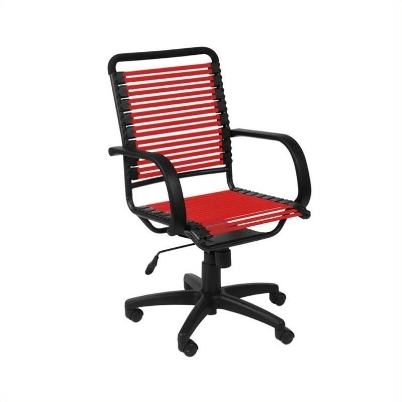 Eurostyle Bungie Flat High Back Office Chair in Red
