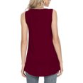 thumbnail image 4 of LSLJS Débardeurs pour Femmes Blouse d'Été Décontractée Sans Manches pour Femmes Hauts à Col Rond T-Shirt Uni Gilet pour Femmes, 4 of 6