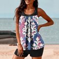 thumbnail image 1 of WIZUTIZ Women Conservative Print Strappy Back Set Two Piece Swimsuits Swimdress Multicolor Holiday Saving, 1 of 4
