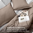 thumbnail image 3 of Bare Home Goose Down Alternative Comforter Set - 3 Piece Set - King/Cal King, Taupe, 3 of 7