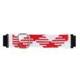 thumbnail image 1 of Nylon Watchband Adjustable Replacement Band Sport Breathable Strap for Fenix 7S for 6S for 5S Red White, 1 of 14