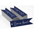 thumbnail image 2 of Inkdotpot Silver Foil Paper Hang Tags Love Is Sweet Wedding Favor Tags 100 Pieces, 2 of 6
