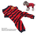 thumbnail image 4 of Lightweight Stretchy Dog Pajamas For Your Pet In Red Blue Stripes, Easy To Put On And Take Off, 4 of 8