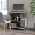 thumbnail image 1 of vidaXL Computer Desk Concrete Grey 80x50x75 cm Engineered Wood, 1 of 4