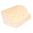 thumbnail image 2 of MERIGLARE Rabbit Litter Box Bedpan Corner Toilet Box for Chinchillas Guinea Pigs Bunny white pp mesh, 2 of 9