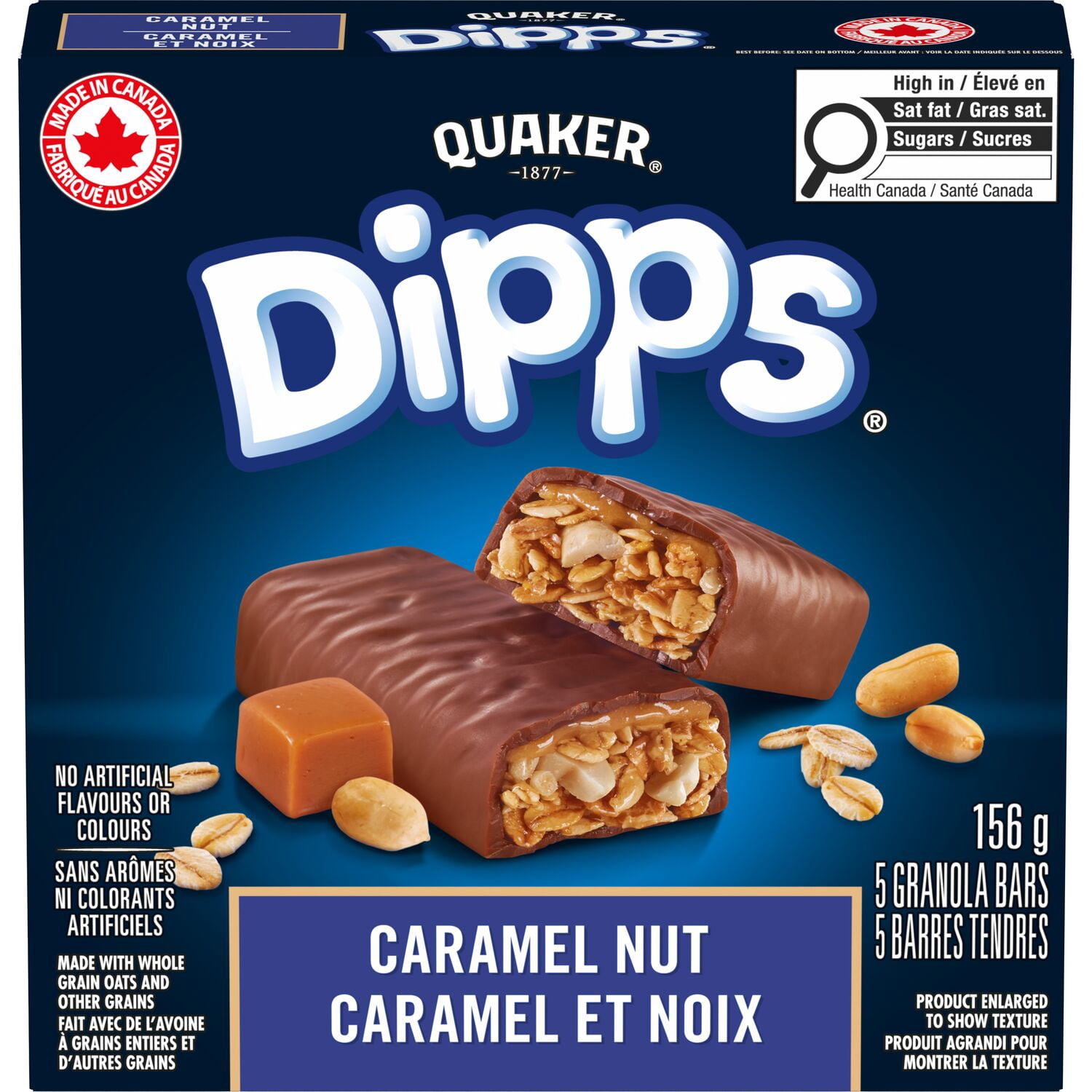 Quaker Dipps Barres tendres Caramel et noix
