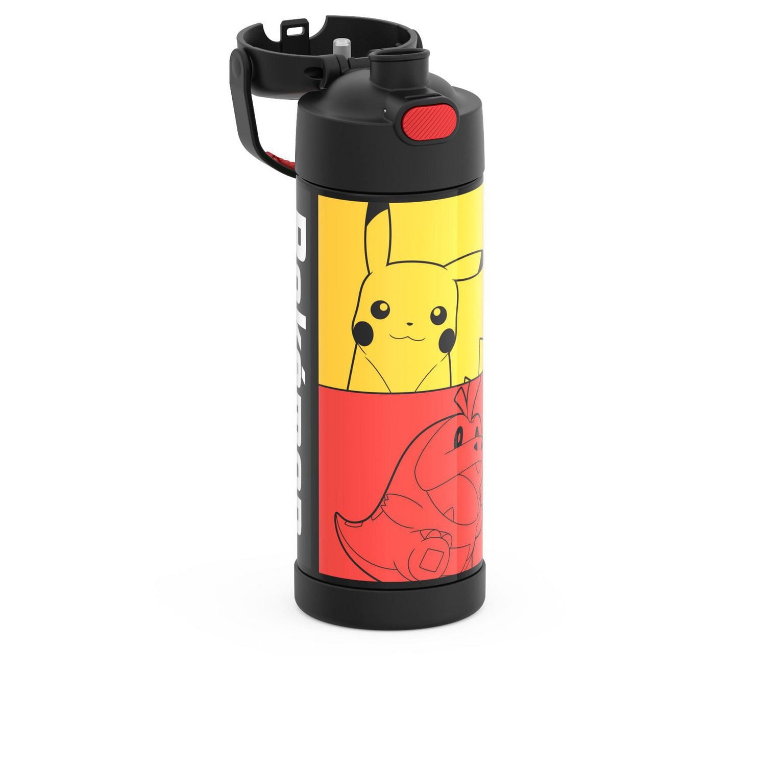 Thermos Kids Stainless Steel Vacuum Insulated Funtainer Water Bottle with Spout Lid, 470 ml, Pokemon