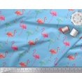 thumbnail image 3 of Soimoi Georgette Viscose Fabric Flamingo Bird Print Fabric by Yard 42 Inch Wide, 3 of 3
