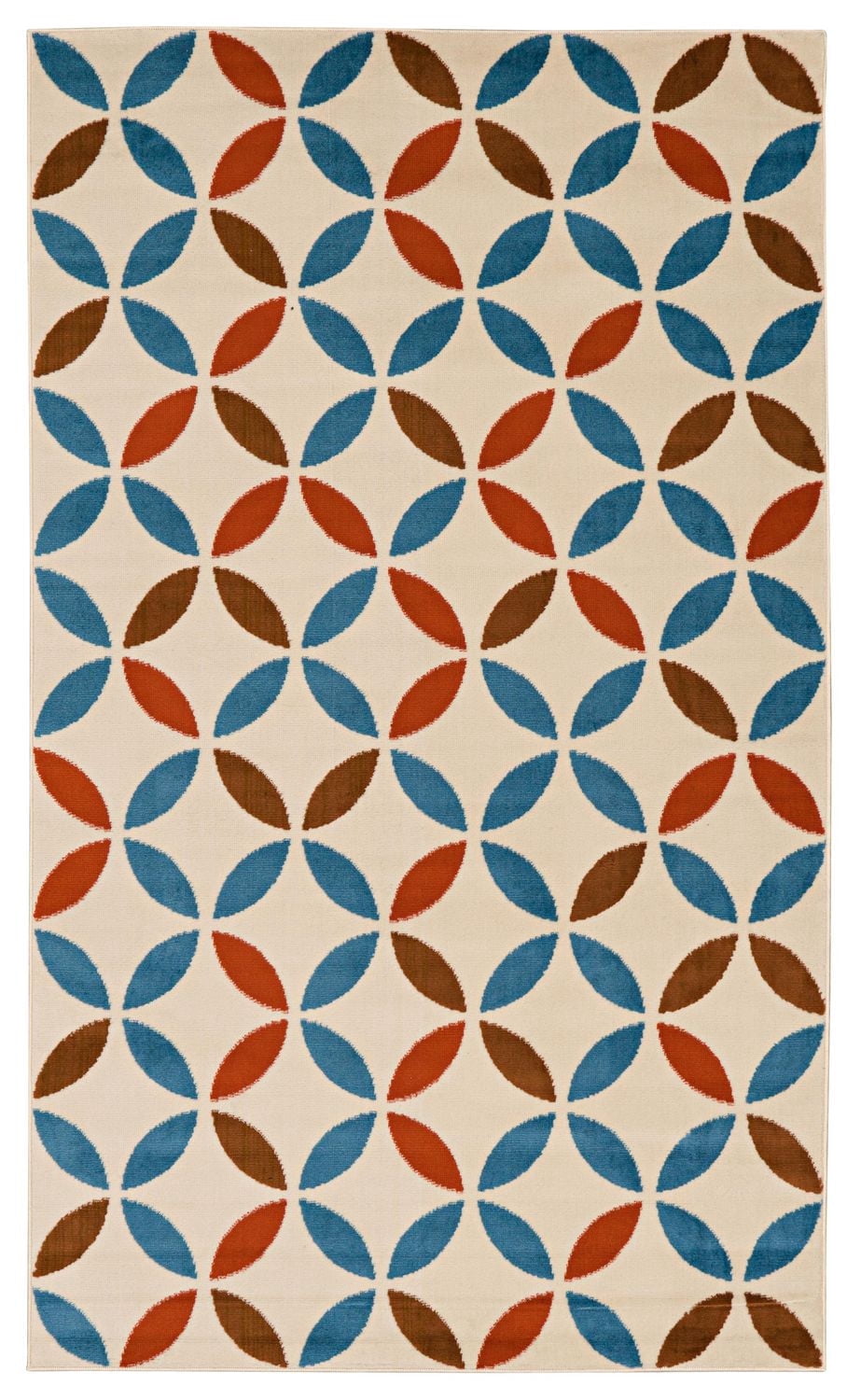 Tapis Capri Conrad os & bleu de 4 pi 3 po x 7 pi 3 po