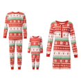 thumbnail image 1 of Ensembles de Pyjamas Assortis pour Famille Pyjamas de Noël Haut Imprimé avec Bas à Carreaux, 1 of 10