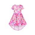 thumbnail image 1 of Robe Fille Ourlet Fée Style Teinture sur Nœuds Manches Courtes 4 Ans, 1 of 1