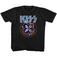 thumbnail image 1 of Kiss Skull Circle Black Toddler T-Shirt, 1 of 2