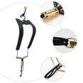 thumbnail image 2 of Universal Shoulder Strap Genuine Leather Harness Strap for Saxophone (Black), 2 of 7