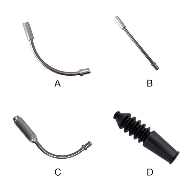 10 Pcs Nouilles de Frein en V pour Vélo Légères Résistantes à l'Usure Excellente Protection Guide de Câble Réglable Huile Lubrifiante Type 4