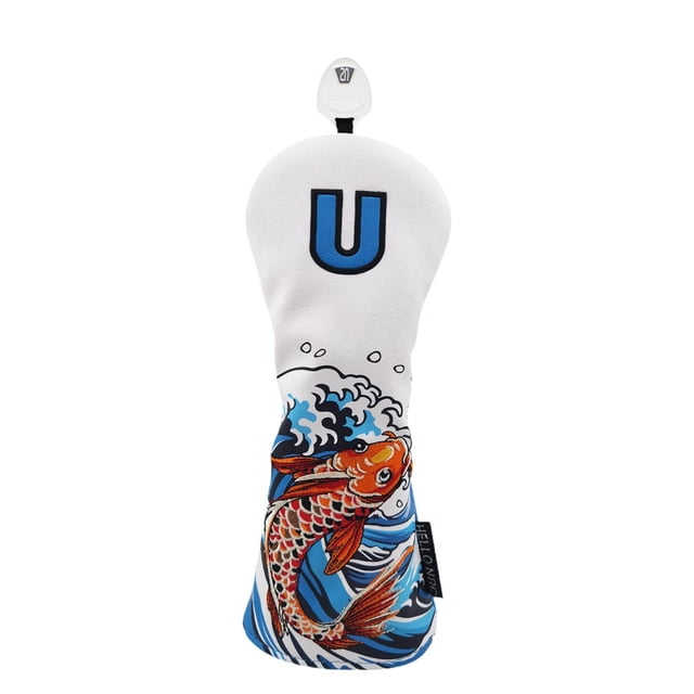 VONKY Golf Wood Headcover Wear Resistant Waterproof Protective Scratchproof white FW Sleeve white UT