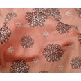 thumbnail image 4 of oneOone Silk Tabby Fabric Floral Block Print Fabric BTY 42 Inch Wide, 4 of 4