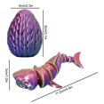thumbnail image 3 of Birdeem Fish Tank Decorations, Fish Tank Decoration, Sharks Ornament Fish Tank Coffee Table Ornament All Joint Movable Standing Small Gift, Shark Tank Products, 3 of 5
