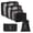 Black#53474, variant on Travel Bag Organizer Set 6-Piece Packing Cubes with Storage Bags for Luggage, Clothes, Suitcase, Lightweight Travel Organizer Bags