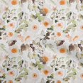 thumbnail image 1 of oneOone Rayon Orange Fabric Florals Sewing Material Print Fabric By The Yard 56 Inch Wide, 1 of 4