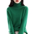 thumbnail image 1 of IMENGL Wool sweater turtleneck first line, Green M, Size M-2XL, 1 of 4