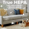 thumbnail image 4 of Filtrete Smart Air Purifier &amp; Air Quality Monitor Medium Rooms, up to 150 sqft, Alexa Enabled, Wi-Fi Simple Setup, True HEPA Filter for Allergens, Dust, Bacteria, &amp; Viruses, Alexa, 4 of 11