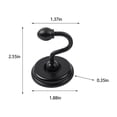 thumbnail image 3 of Curtain Tie Backs 2 Pack Alloy Wall Mounted Holdbacks for Curtains or Coats 6.5 cm x 5 cm x 5 cm Rose Gold Black Gold Finish, 3 of 7