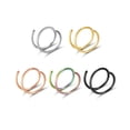 thumbnail image 1 of Hearth & Gear Nose Hoop Ring For Piercing Nose Hoop, Nose Ring Hoop For Women, Spiral Nose Hoop For Girls, Nostril Piercing Jewelry 14 Gauge Ring Initial Nose Ring Jewelry 16 Nose Rings in One 4mm, 1 of 1