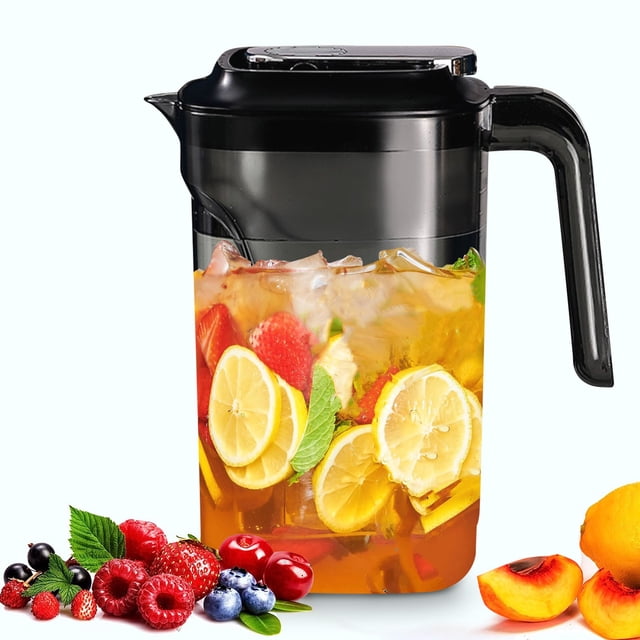 EGNMCR 2.2L Large Capacity Cold Water Pot Household Refrigerator Tea Making Pot Beverage Fruit Tea Pot Portable Water Cup Cold water