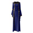thumbnail image 3 of UPPADA Liquidation Robes de Cocktail Grande Taille Robe Formelle pour Femmes Robe de Soirée Robe Vintage Élégante Robes à Manches Évasées Grande Taille Robe en Maille Dorée, 3 of 6