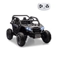 thumbnail image 1 of Yiwa 2 Seater Kids Ride on Car, 24V 7AH Electric UTV for Boys and Girls, Remote Control, Safety Belt, Horn, Bluetooth Music, Lights, 3 Speed Modes, Power Car Wheels, 1 of 8