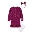 thumbnail image 1 of Ensemble 3 pièces avec robe en molleton Btween pour petites filles, 1 of 2