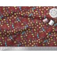 thumbnail image 3 of Soimoi Modal Satin Fabric Fish,Mermaid & Starfish Ocean Print Fabric by Yard 42 Inch Wide, 3 of 3