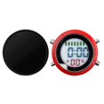 thumbnail image 4 of Abbracc Digital Alarm Clock Digital Clock Waterproof Radio Controlled Alarm Clock with Red-Black, 4 of 9